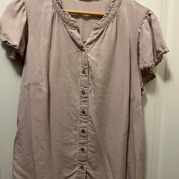 Jane + Delaney dusty rose blouse - Picture 1 of 2